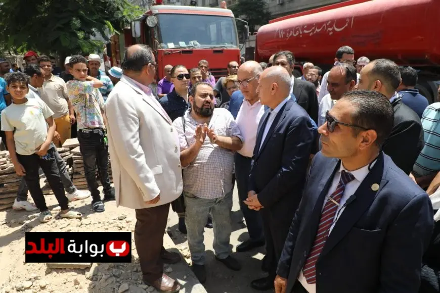 محافظ القاهرة يراقب جهود إطفاء حريق مبنى سنترال رمسيس | صور حصرية
