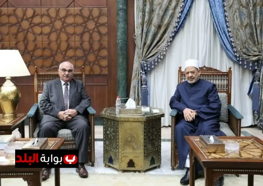 شيخ الأزهر يستقبل رئيس هيئة قضايا الدولة ويحتفل بتسلمه المنصب الجديد