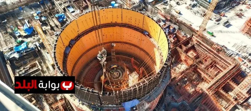 تركيب المستوى الثالث من وعاء الاحتواء في الوحدة النووية الثانية بمحطة الضبعة النووية: خطوة حيوية نحو الطاقة النظيفة!