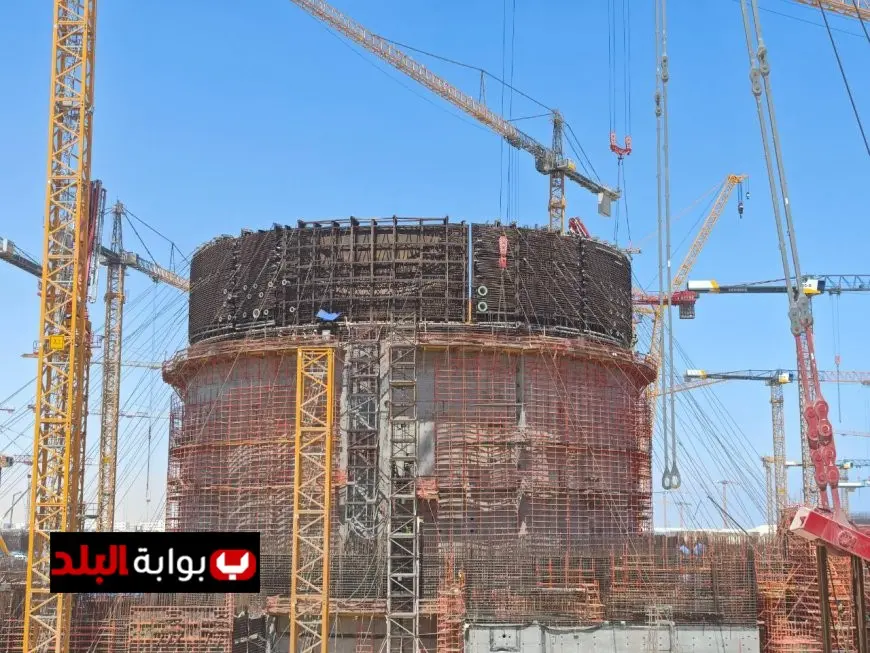 تركيب المستوى الثالث لوعاء الاحتواء في الوحدة الثانية لمحطة الضبعة النووية: تقدم هام نحو التشغيل الكامل!