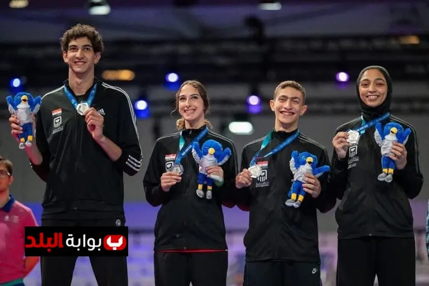 “أشرف صبحي يحتفل بإنجاز منتخب مصر للتايكوندو بعد الفوز بفضية الفرق المختلط”