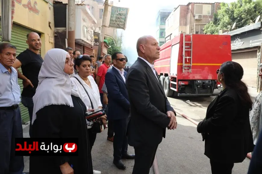 محافظ القاهرة يعلن تشكيل لجنة هندسية لفحص تأثير الحريق على عقار مصر الجديدة
