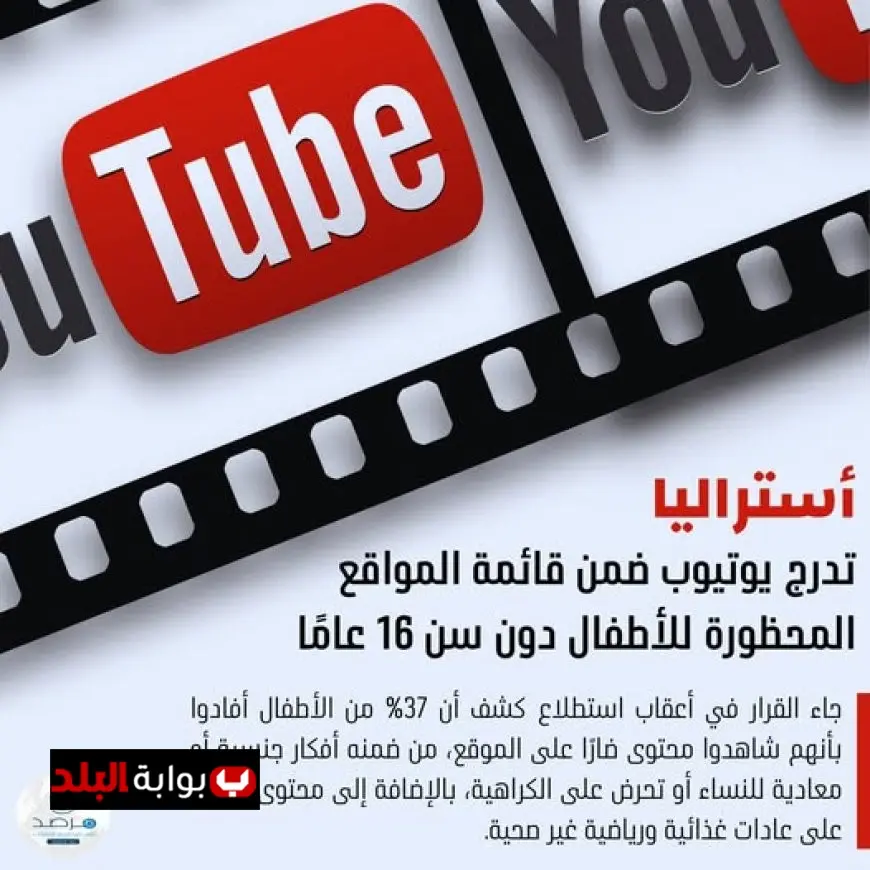 أستراليا تحظر “يوتيوب” للأطفال دون 16 عامًا: خطوة جديدة لحماية الشباب من المحتوى غير المناسب!