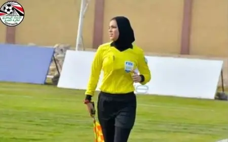 يارا عاطف تتألق كسفيرة للتحكيم المصري في مونديال كأس العالم للسيدات