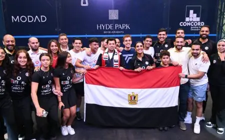 وزير الرياضة يفتتح لحظات التكريم بعد فوز منتخب الناشئين والناشئات بكأس العالم للاسكواش