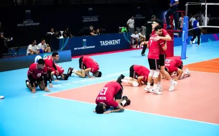 منتخب شباب الكرة الطائرة يحقق انتصاراً مهماً على تونس وينهي مشواره في بطولة العالم بنجاح