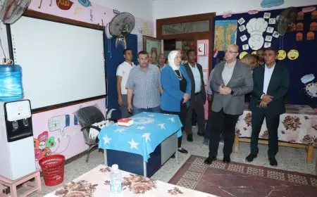 محافظ بني سويف يزور لجان انتخابات مجلس الشيوخ قبيل بدء التصويت بساعة