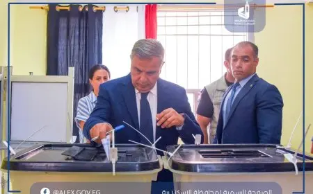 محافظ الإسكندرية يشارك في التصويت بانتخابات مجلس الشيوخ 2025