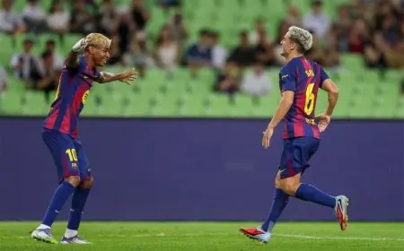 برشلونة يحقق انتصارًا ساحقًا على دايجو الكوري الجنوبي بنتيجة 5-0 في مباراة ودية
