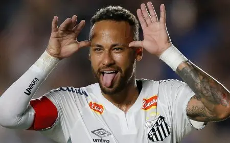 نيمار يتألق ويقود سانتوس للفوز الساحق على جوفينتورد بثلاثة أهداف في دوري البرازيل