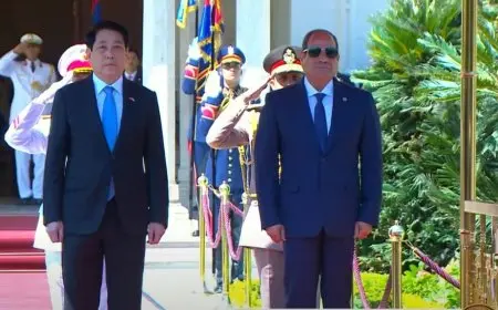 الرئيس السيسي يستقبل نظيره الفيتنامي في قصر الاتحادية لتعزيز العلاقات الثنائية