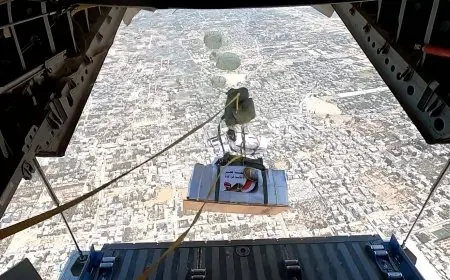 المتحدث العسكري يؤكد استمرار إسقاط المساعدات الإنسانية في غزة بناءً على توجيهات رئاسية