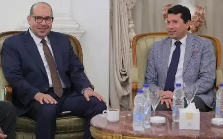 ياسر إدريس يثني على وزير الرياضة خلال اجتماع تنسيق مشترك