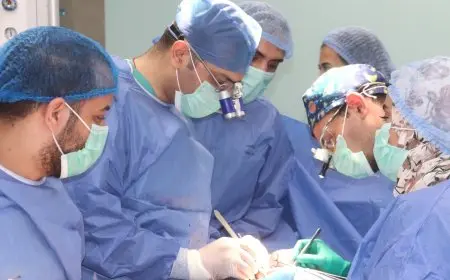 أول عملية قلب مفتوح ناجحة لتغيير الشرايين التاجية CABG في مجمع السويس الطبي