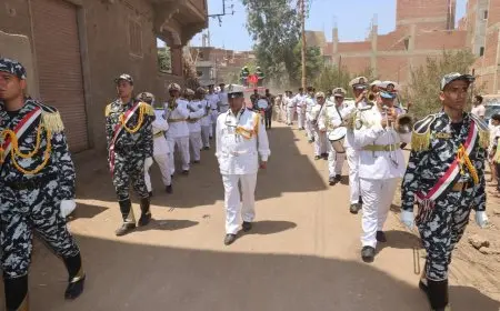 جنازة ر المقدم أحمد حافظ في قويسنا وتقديم العزاء من محافظ المنوفية مع صور توثق الحدث