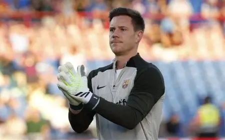 برشلونة يستبعد تير شتيجن من شارة القيادة في قرار مثير