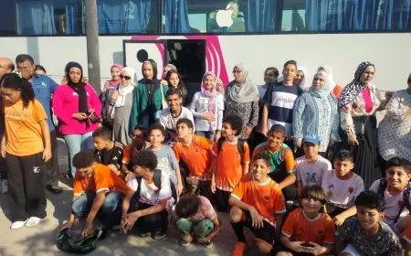 جمهور عريض يساند منتخب مصر للناشئين في مباراته ضد البحرين في مونديال اليد