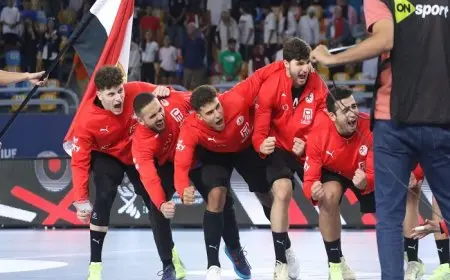 الشوط الأول مصر تتفوق على البحرين 19-13 في بطولة العالم لناشئي كرة اليد
