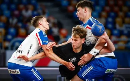 ألمانيا تشهد تعادلاً مفاجئاً مع جزر الفارو وسلوفينيا تحقق الفوز في المجموعة الخامسة ببطولة كأس العالم لكرة اليد