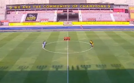 دقيقة صمت حداداً على بونجا قبل مباراة بيراميدز ودجلة في الدوري المصري