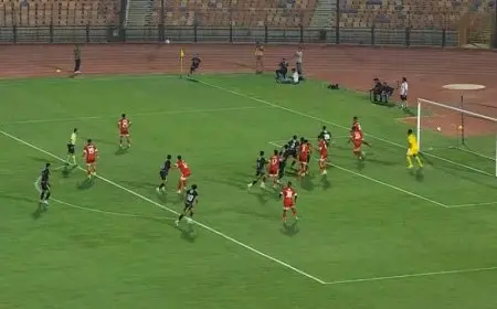 الأهلي يتعادل مع مودرن سبورت بهدف رائع لياسين مرعي