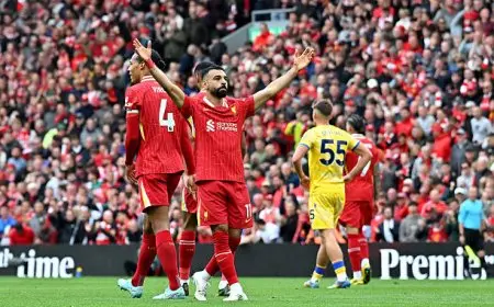 محمد صلاح يتألق مع ليفربول في مواجهة كريستال بالاس لتحقيق لقب الدرع الخيرية