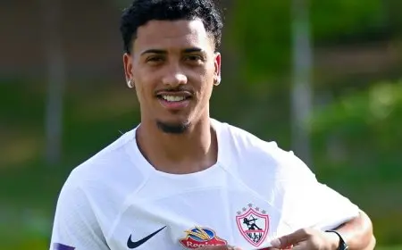 اللاعب البرازيلي خوان ألفينا يصل القاهرة لبدء مسيرته الجديدة مع نادي الزمالك