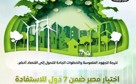 مصر ضمن 7 دول مميزة لتحقيق الاستفادة من برنامج صندوق الاستثمار في المناخ