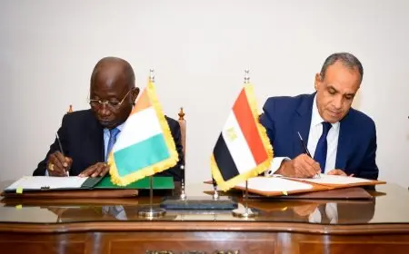 مصر وكوت ديفوار تتعهدان بالارتقاء بالعلاقات إلى مستوى شراكة استراتيجية شاملة