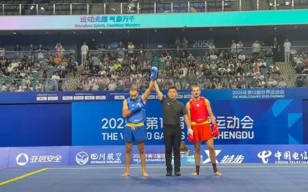 إنجاز تاريخي للحسيني وهدان في نهائي الكونغ فو بدورة الألعاب العالمية في الصين