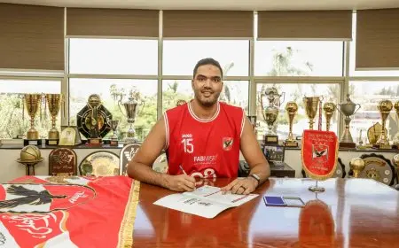 الأهلي يعزز صفوف فريق السلة بالتعاقد مع اللاعب أحمد أبو العلا