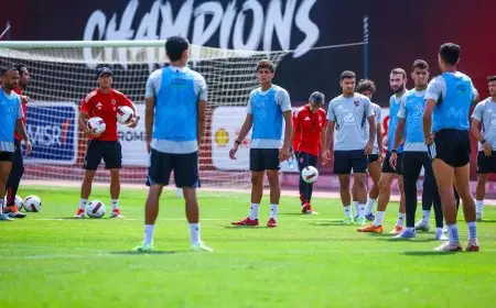 الأهلي يرفع وتيرة تدريباته تحضيرًا لمباراة فاركو في الدوري المصري