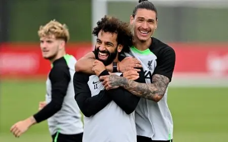 محمد صلاح يستحضر الذكريات مع داروين نونيز في رسالة مؤثرة بعد انتقاله للهلال السعودي