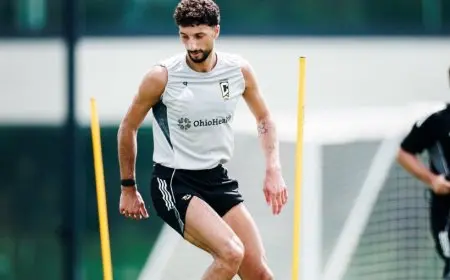 وسام أبو علي يتألق في أول ظهور له مع كولومبوس كرو الأمريكي