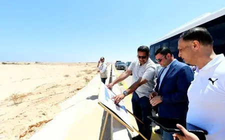 وزير الإسكان يقوم بجولة تفقدية لمشروعات المرحلة العاجلة للأراضي البديلة في منطقة شمس الحكمة