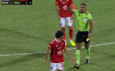 تفاصيل مثيرة حول شكوى الأهلي لاتحاد الكرة بسبب طرد محمد هاني في مباراة فاركو