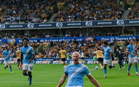 مانشستر سيتي يبدأ مشواره بالدوري الإنجليزي بانتصار ساحق برباعية على ولفرهامبتون بمشاركة مرموش