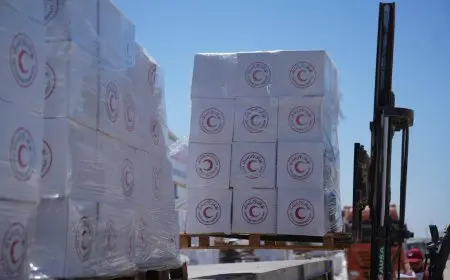 قافلة المساعدات الإنسانية الـ 16 من زاد العزة تصل إلى قطاع غزة لتخفيف معاناة السكان