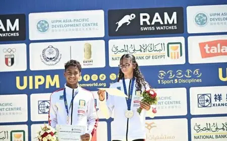 مصر ت triumphant في بطولة العالم لشباب الخماسي الحديث تحت 15 سنة وتحرز ذهبية التتابع المختلط