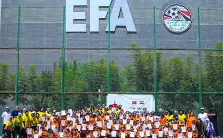 ختام مميز لدورة تطوير مدربات ناشئات كرة القدم بجهود الشراكة بين الاتحادين المصري والنرويجي