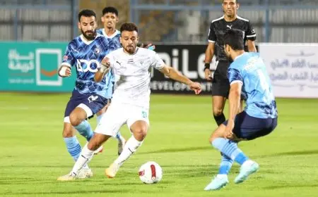 بيراميدز يعبر عن استيائه من القرارات التحكيمية عقب تعادله مع المصري