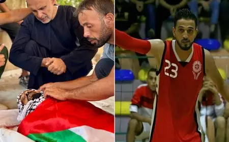 استشهاد لاعب المنتخب الفلسطيني محمد شعلان أثناء بحثه عن طعام لابنته