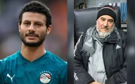 أهالي كفر الشيخ يودعون جثمان والد حارس المرمى محمد الشناوي بحضور حاشد