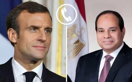 الرئيس السيسي يناقش الأوضاع الإقليمية مع نظيره الفرنسي في اتصال هاتفي هام