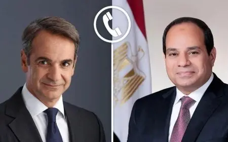 الرئيس السيسي ورئيس وزراء اليونان يتباحثان حول جهود وقف إطلاق النار في غزة