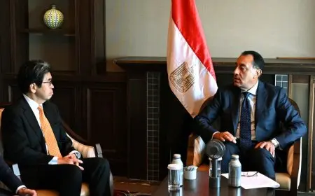 رئيس الوزراء يجتمع مع محافظ بنك اليابان لتعزيز التعاون الدولي