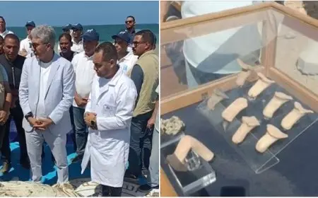 وزير السياحة والآثار يشهد في الإسكندرية أول عملية لاستكشاف الآثار الغارقة منذ 25 عاماً