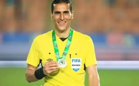 محمود ناجي يقود تحكيم مباراة السنغال وأوغندا في ربع النهائي لكأس أمم أفريقيا للمحليين
