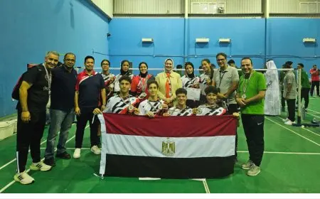 مصر تحقق الميدالية الفضية في بطولة الريشة الطائرة المدرسية بالأردن