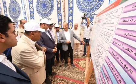 وزير الإسكان ومحافظ مطروح يتفقدان مشروع توسعات محطة معالجة الصرف الصحي في ختام جولتهما